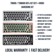 TM680 / TOM680 / KF068 / 65% (67 Key + Knob) Barebone Hotswap Keyboard Kit ( Wired or Wireless)