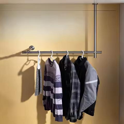 Stainless Steel Drying Racks Bathroom Wall Towel Rack Living Room Clothes Organizer Hangers Home Cei
