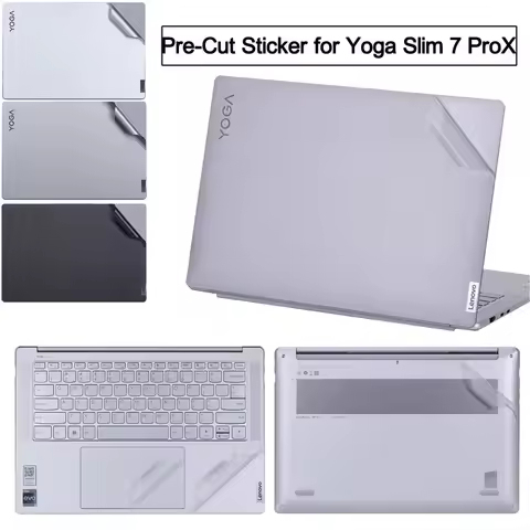 Pre-Cut Anti Fingeprints Laptop Vinyl Sticker Skin Cover Film Accessories for Lenovo Yoga Yoga Slim 