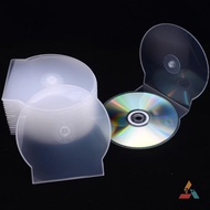 [AuraGesh] 1/3PCS Transparent Plastic Single Piece Round Disc Case CD Case Thickened CD DVD Disc Box