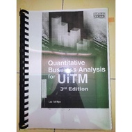 QUANTITATIVE BUSINESS ANALYSIS FOR UITM