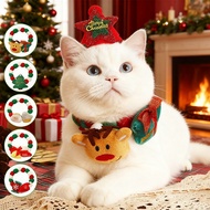 Christmas Pet Collar Cat Cat Collar Holiday Cat Dog Headdress Collar Ornaments Cat Collar Elastic St