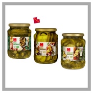 Pams Pickled Gherkins / Cucumbers 670 g – Whole • Sliced • Crinkle Cut | Crunchy, Tangy & Ready-to-E