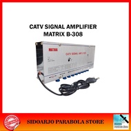 UHF VHF Digital & TV Antenna Booster CATV Cable Amplifier Splitter 8 Way 30db Matrix 308