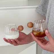 Measuring Cup Small Wooden Espresso Coffee Ounce 50/100/150ml Glass Handle 9SGO