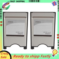 2PCS Compact Flash CF to PC Card Reader CF to PCMCIA Adapter Cards Reader for Laptop Notebook