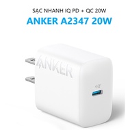 Cốc sạc  Anker PD 27W Sạc nhanh USB C - Anker A2066  Anker A2347 Hỗ trợ sạc nhanh tối đa 27W cho 14 