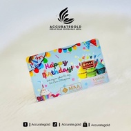MAA- Happy birthday Gold Bar Au. 999.9 1gram