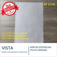 White Doorslag Paper F4/A4/A5, 40 Gsm, 40 grams