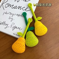 Universal Tea Strainer Cute Duck Pear Tea Drain Strainer Cup Tea Strainer Silicone Strainer Water Cu