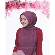 Bawal Crush Pleated Tiga Segi Bidang 45'