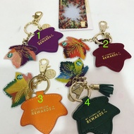 Starbucks china leaf card + keychain