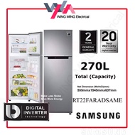 Samsung 264L Refrigerator 2 Door/Peti Ais 2 Pintu Inverter (RT25M4033S8) Peti Sejuk/Fridge/冰箱 RT25M4