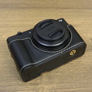 หนัง PU กระเป๋าด้านล่างเคสสำหรับ Sony ZV-1M2 Zv-1Mii กระเป๋ากล้อง Zv1f เคสโทรศัพท์กันกระแทกครึ่งตัวหนังฐาน Xinggeishuyong