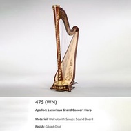 特惠價代購日本豎琴 Aoyama Pedal Harp 一手豎琴 二手豎琴 40 弦豎琴 40 strings (Apollon 47S(WN))