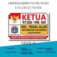 Termurah Geunggeu - Hiasan Dinding Nomor Rumah Ketua Rt Rw Tempel Minimalis Hiasan Pintu / Plat Nome