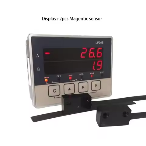 LP20E M51E 2 Axis Digit Display DRO Magnetic Sensor Tape Displacement Readout Scale Position Transdu