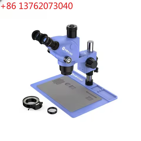 Maxgeek MJ-6565PRO 6.5-65X Continuous Zoom Trinocular Stereo Microscope for Mobile Phone Repair and 