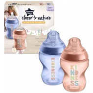 Tommee Tippee Closer To Nature 9oz/260ml Kindness Bottle Blue