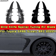 For Toyota GR86 Subaru BRZ 2022+ Body Kit Wind Knife Spoiler Tuning Air Blade Front Bumper Side Spli