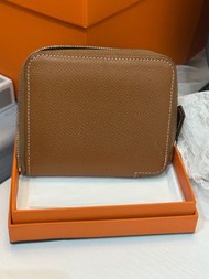 Hermes silk in compact Wallet