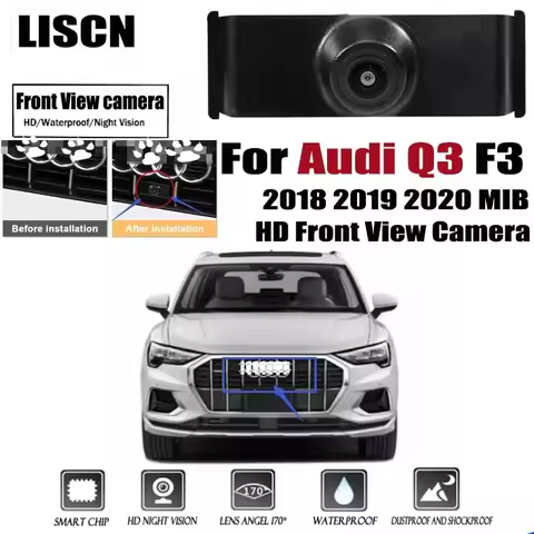 For Audi Q3 F3 2018 2019 2020 Car Front View camera MIB HD Night Vision waterproof Parking LOGO Fron
