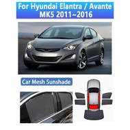 Car Mesh Sun Visors For Hyundai Elantra Avante MK5 2011~2016 Magnetic Sunshade Window Sunshades Cove