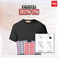 50 Pcs Sticker Label Baju & Iron On Label, Pelekat Nama Baju,Iron on patch,Nama Baju Sekolah,Sticker