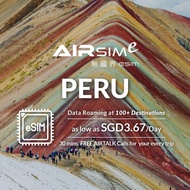 AIRSIMe Global Travel Prepaid eSIM - Peru