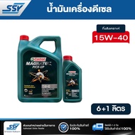 CASTROL น้ำมันเครื่อง MAGNATEC PICK-UP 15W-40 6 ลิตร สำหรับรถปิคอัพ เครื่องยนต์ดีเซลทั่วไป ฟรี 1 ลิต