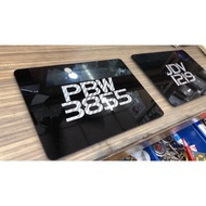 Plate motor/kereta 2D tanam carbon