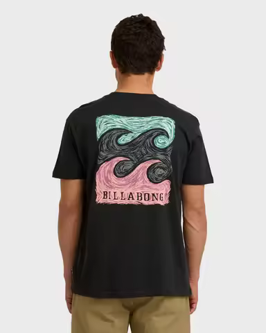 Crayon Wave Premium T-Shirt Billabong 2026 Summer Men's Women's Luxury Fashion Cotton Oversized T-sh