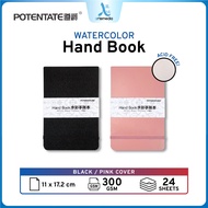 Potentate Handbook Watercolor Journal 11x17cm Hard Cover Paper Book