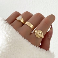 3pcs/Set Carved Star & Angel Shape Essential Oil Diffuser Ring Set For Women