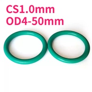 CS1.0mm OD4-50mm Green O-ring gasket sealing ring fluorine rubber, high temperature resistance, oil 
