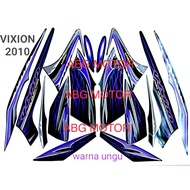 UNGU Lis BODY STRIPING BODY STICKER YAMAHA VIXION 2010 PURPLE