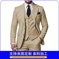 Men's Suit Three-Piece Suit Business Suit Groom Wedding Suit Suit