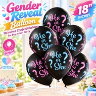 Gender Reveal Balloon 18 Inches Confetti Balloon for Boy or Girl Party
