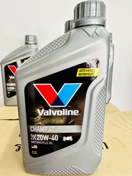 น้ำมันเครื่อง Valvoline วาวโวลีน 0.8L รหัส CHAMP 4T SAE 20W-40 สำหรับใส่รถมอเตอร์ไซค์ ได้ทุกรุ่น