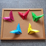 Origami Butterfly 1-sided colored paper, size 15x15cm