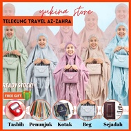 Telekung Cotton Dengan Beg / Kain Telekung Solat Sembahyang Travel Premium Bag Premium Cotton Sejuk / Prayer Dress
