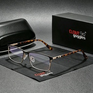 Men's Business Glasses Frame Half Frame Square Glasses Frame Suitable for Work Commuting Leisure Lig