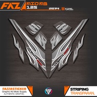 UV TRANSPARENT STRIPING MIO M3 125 IP 31 YAMAHA M3/Z/S 125 CLEAR MATERIAL STICKER MIO 125 2014