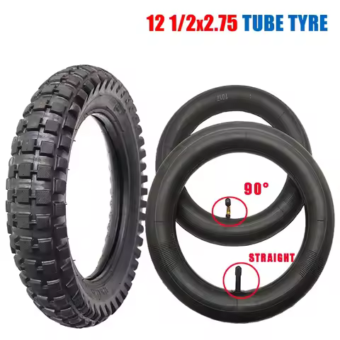 12 1/2x2.75 Off-Road Inner Tube Outer Tires, 12-inch Super Wear-Resistant Tire for Electric Vehicle,