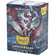 Dragon Shield Cobalt & Silver Matte Dual Sleeves Standard Size
