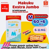 (JUMBO PACKAGING) MAKUKU Sap Diapers comfort Fit (M contains 66 pcs)