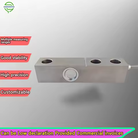 M20 x 1.5 High Precision Shear Beam Load Cell 50kg-10t Alloy Stainless Steel Weight Sensor for Indus