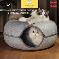 Cat Donut Tunnel Bed Cat Nest Cat Felt Bed