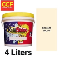 Rain or Shine Elastomeric Waterproofing Paint Tulips 4 Liters Gallon