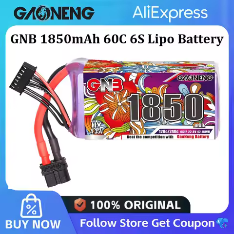 GNB 6S 22.8V 1850mAh 120C/240C Lipo Battery For RC FPV Racing Drone Helicopter Quadcopter